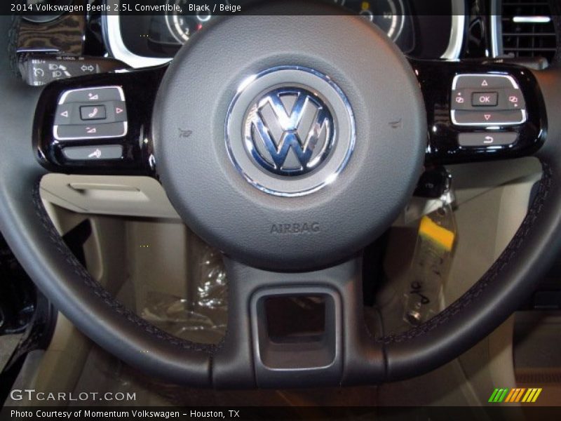 Black / Beige 2014 Volkswagen Beetle 2.5L Convertible