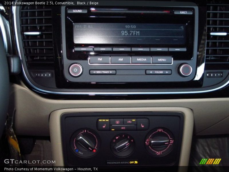 Black / Beige 2014 Volkswagen Beetle 2.5L Convertible