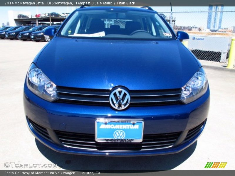 Tempest Blue Metallic / Titan Black 2014 Volkswagen Jetta TDI SportWagen