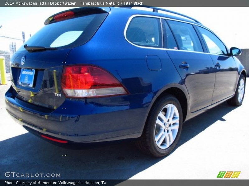Tempest Blue Metallic / Titan Black 2014 Volkswagen Jetta TDI SportWagen