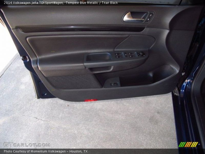 Tempest Blue Metallic / Titan Black 2014 Volkswagen Jetta TDI SportWagen