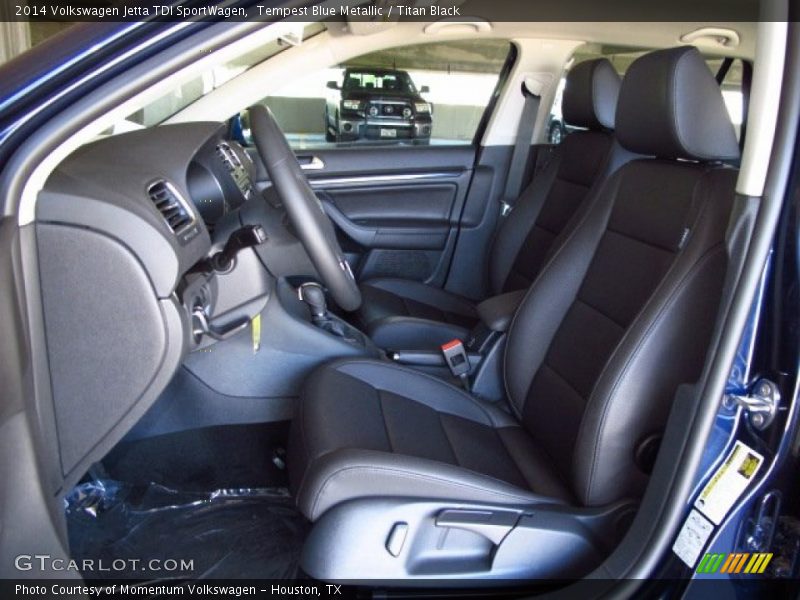 Tempest Blue Metallic / Titan Black 2014 Volkswagen Jetta TDI SportWagen