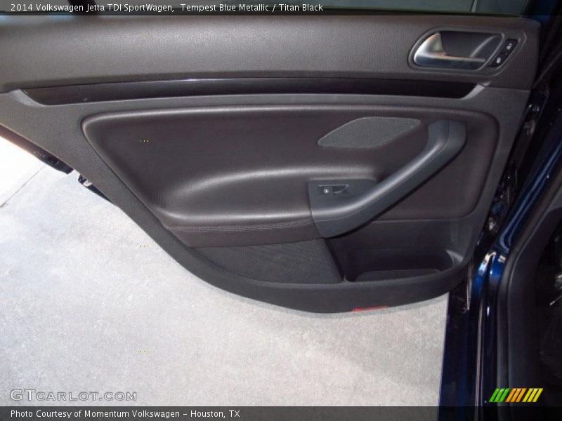 Tempest Blue Metallic / Titan Black 2014 Volkswagen Jetta TDI SportWagen