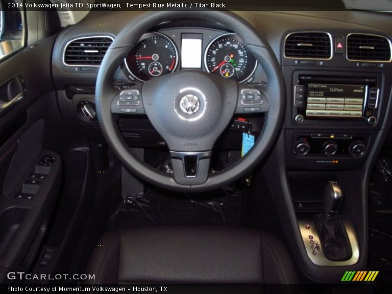 Tempest Blue Metallic / Titan Black 2014 Volkswagen Jetta TDI SportWagen
