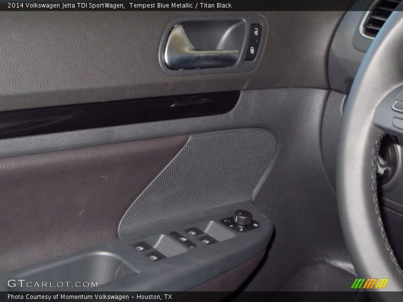 Tempest Blue Metallic / Titan Black 2014 Volkswagen Jetta TDI SportWagen