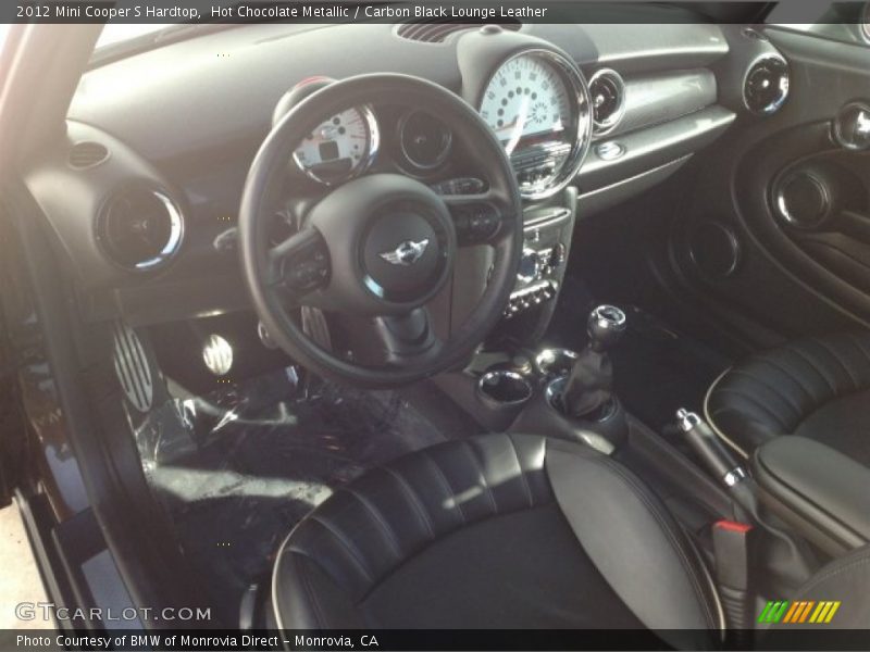 Hot Chocolate Metallic / Carbon Black Lounge Leather 2012 Mini Cooper S Hardtop