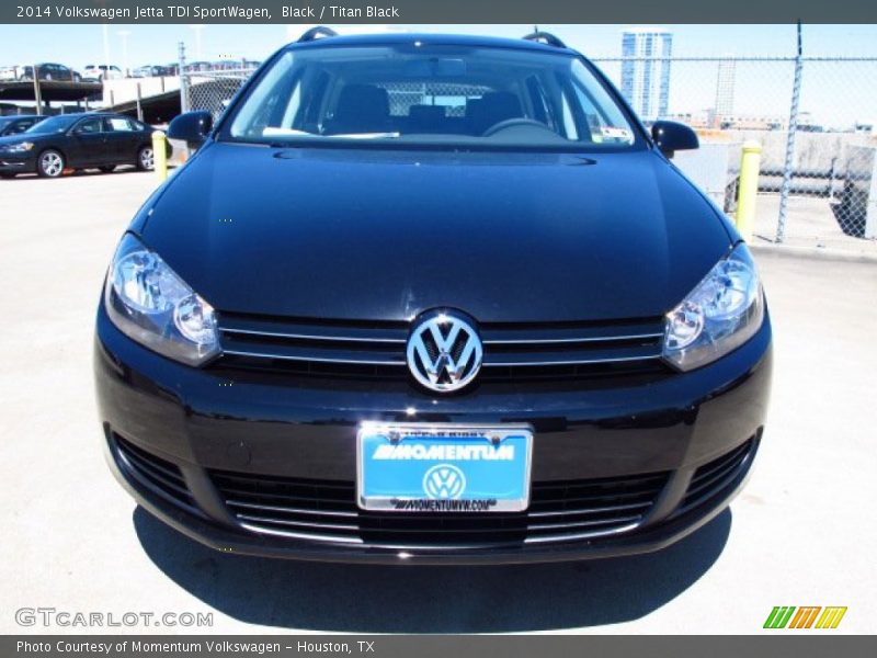 Black / Titan Black 2014 Volkswagen Jetta TDI SportWagen