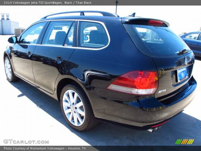 Black / Titan Black 2014 Volkswagen Jetta TDI SportWagen