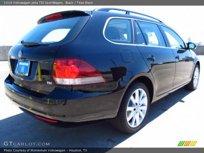 Black / Titan Black 2014 Volkswagen Jetta TDI SportWagen