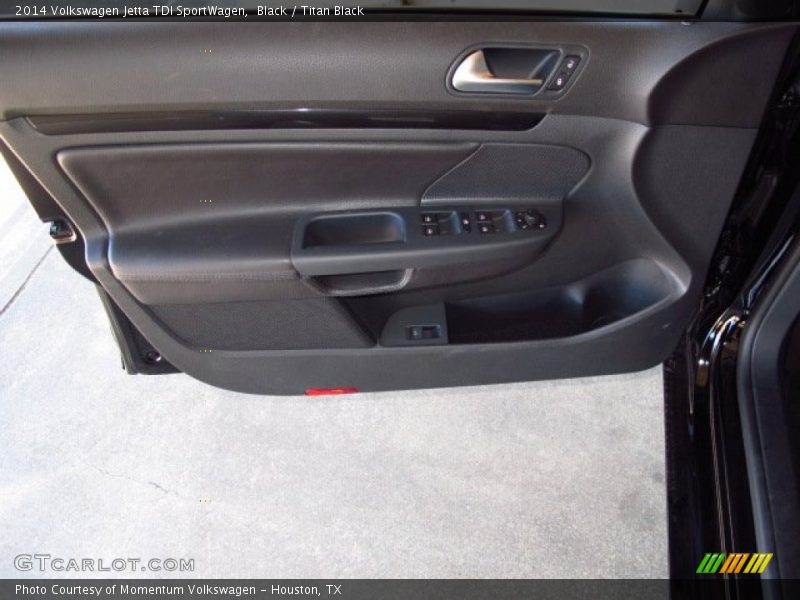 Black / Titan Black 2014 Volkswagen Jetta TDI SportWagen