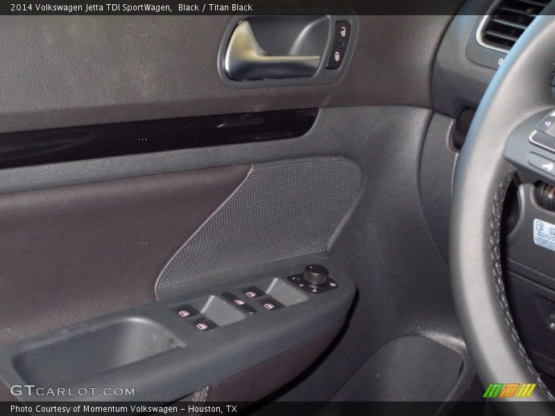 Black / Titan Black 2014 Volkswagen Jetta TDI SportWagen