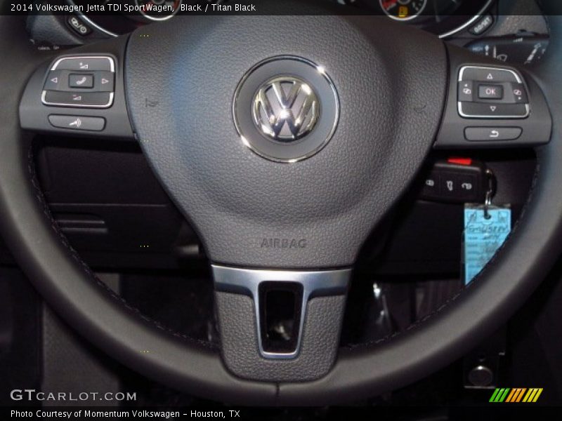 Black / Titan Black 2014 Volkswagen Jetta TDI SportWagen
