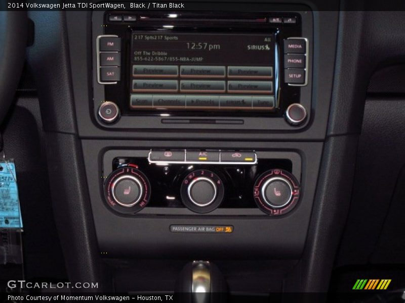 Black / Titan Black 2014 Volkswagen Jetta TDI SportWagen