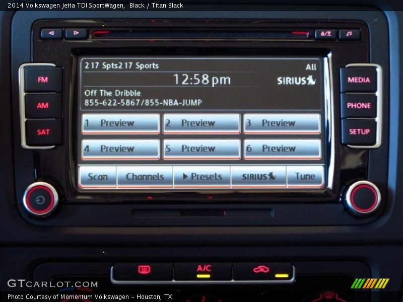 Black / Titan Black 2014 Volkswagen Jetta TDI SportWagen