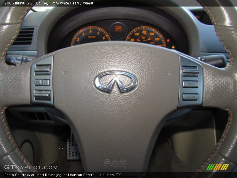 Ivory White Pearl / Wheat 2006 Infiniti G 35 Coupe