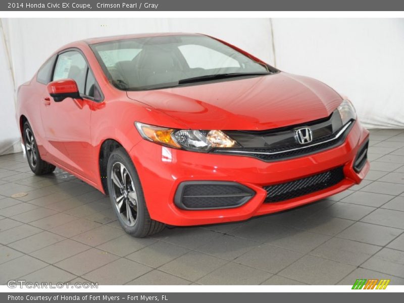 Front 3/4 View of 2014 Civic EX Coupe