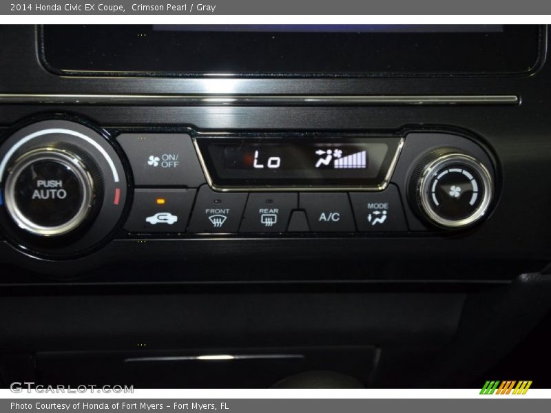 Crimson Pearl / Gray 2014 Honda Civic EX Coupe