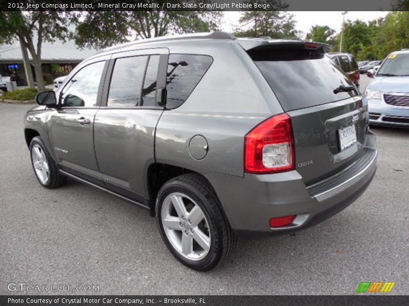 Mineral Gray Metallic / Dark Slate Gray/Light Pebble Beige 2012 Jeep Compass Limited