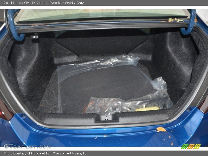 Dyno Blue Pearl / Gray 2014 Honda Civic LX Coupe