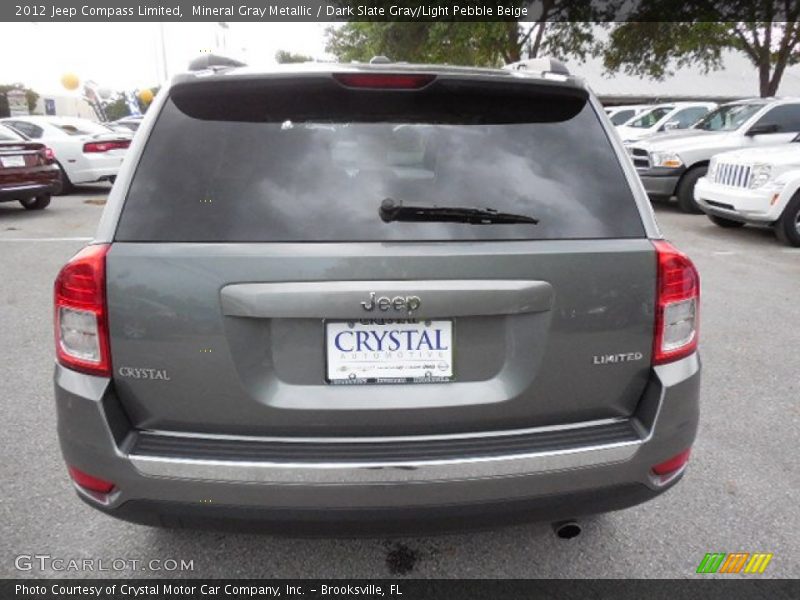 Mineral Gray Metallic / Dark Slate Gray/Light Pebble Beige 2012 Jeep Compass Limited