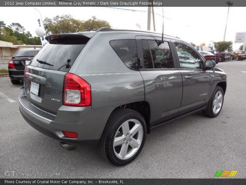 Mineral Gray Metallic / Dark Slate Gray/Light Pebble Beige 2012 Jeep Compass Limited