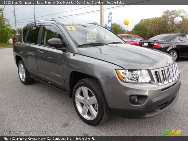 Mineral Gray Metallic / Dark Slate Gray/Light Pebble Beige 2012 Jeep Compass Limited