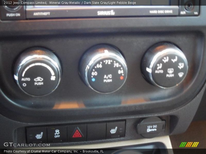 Mineral Gray Metallic / Dark Slate Gray/Light Pebble Beige 2012 Jeep Compass Limited