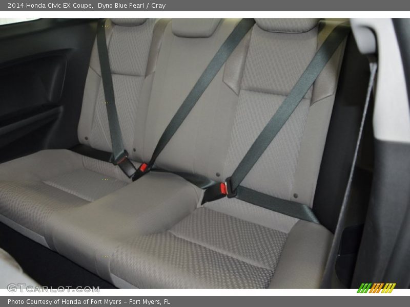 Dyno Blue Pearl / Gray 2014 Honda Civic EX Coupe