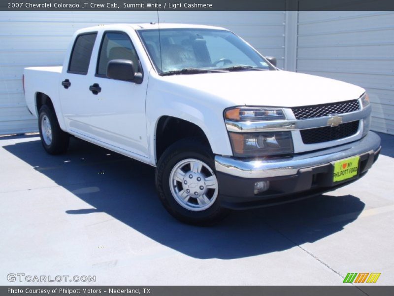 Summit White / Light Cashmere 2007 Chevrolet Colorado LT Crew Cab