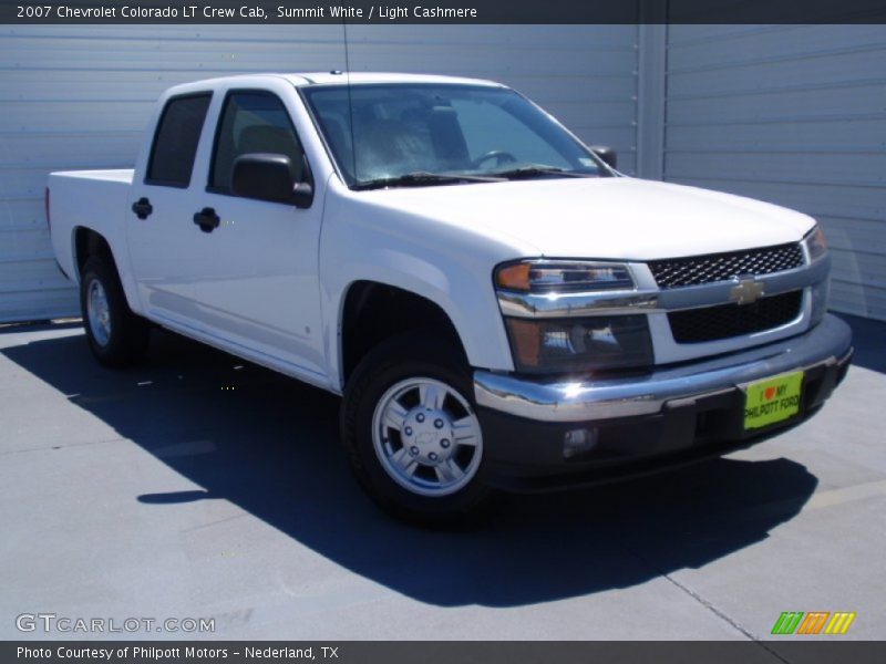 Summit White / Light Cashmere 2007 Chevrolet Colorado LT Crew Cab