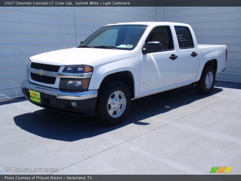 Summit White / Light Cashmere 2007 Chevrolet Colorado LT Crew Cab