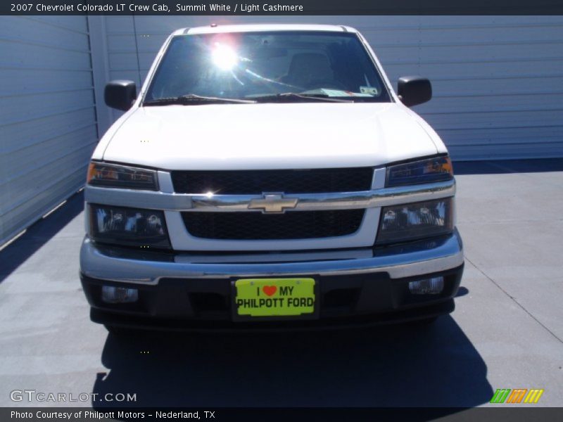 Summit White / Light Cashmere 2007 Chevrolet Colorado LT Crew Cab