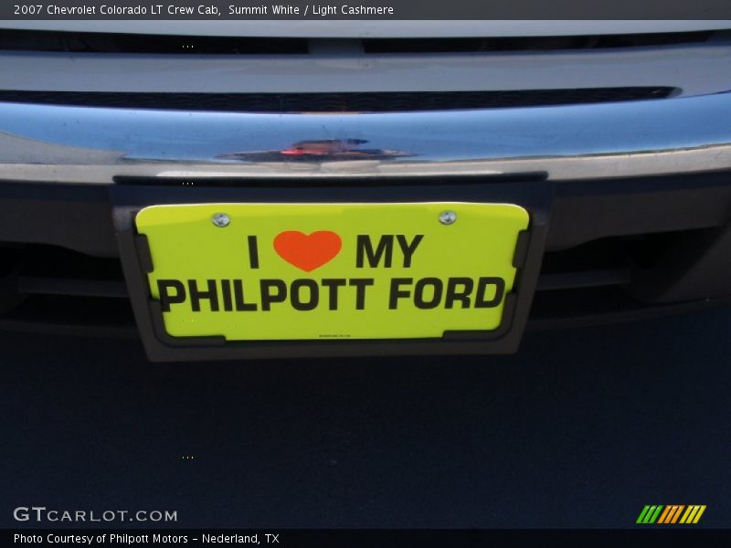 Summit White / Light Cashmere 2007 Chevrolet Colorado LT Crew Cab