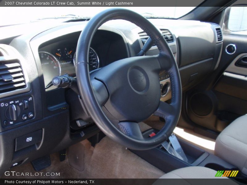 Summit White / Light Cashmere 2007 Chevrolet Colorado LT Crew Cab