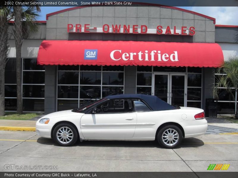 Stone White / Dark Slate Gray 2002 Chrysler Sebring Limited Convertible
