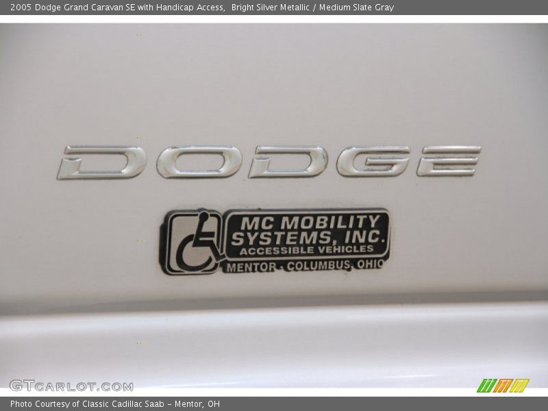 Bright Silver Metallic / Medium Slate Gray 2005 Dodge Grand Caravan SE with Handicap Access