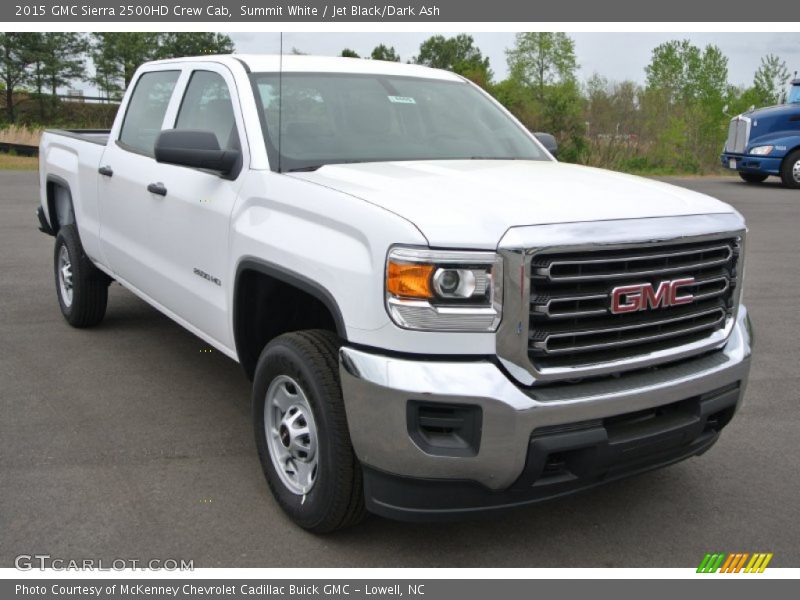 Summit White / Jet Black/Dark Ash 2015 GMC Sierra 2500HD Crew Cab