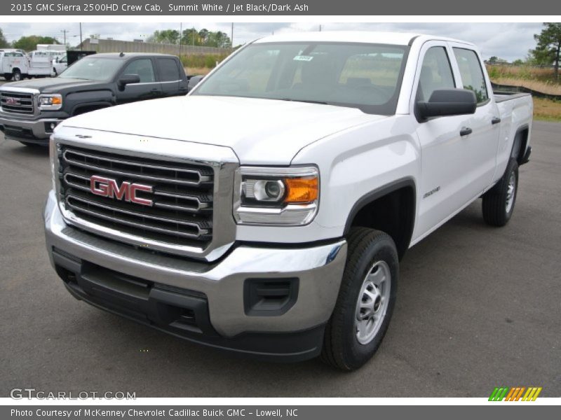 Summit White / Jet Black/Dark Ash 2015 GMC Sierra 2500HD Crew Cab