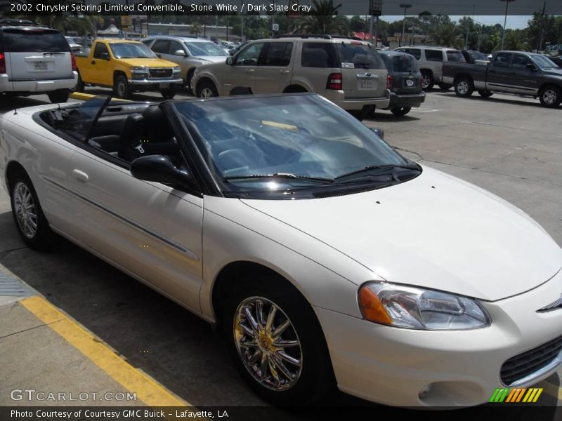 Stone White / Dark Slate Gray 2002 Chrysler Sebring Limited Convertible