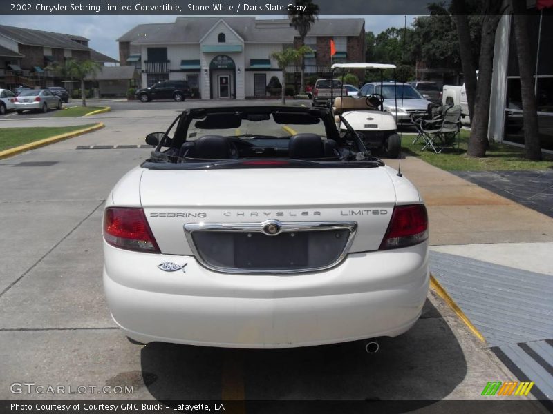 Stone White / Dark Slate Gray 2002 Chrysler Sebring Limited Convertible