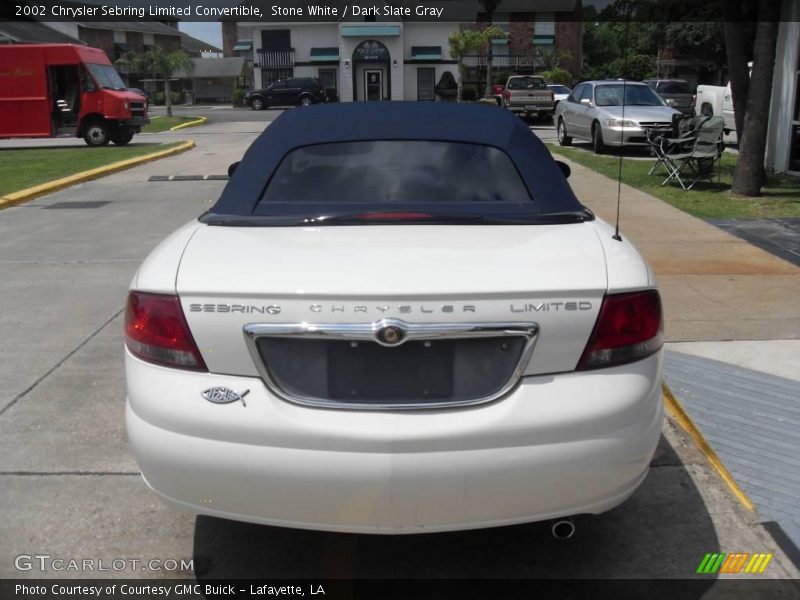 Stone White / Dark Slate Gray 2002 Chrysler Sebring Limited Convertible
