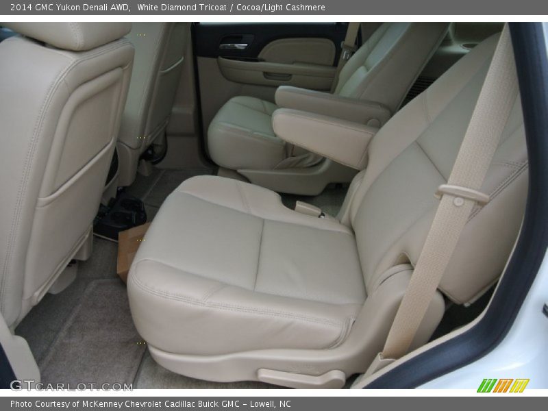 White Diamond Tricoat / Cocoa/Light Cashmere 2014 GMC Yukon Denali AWD