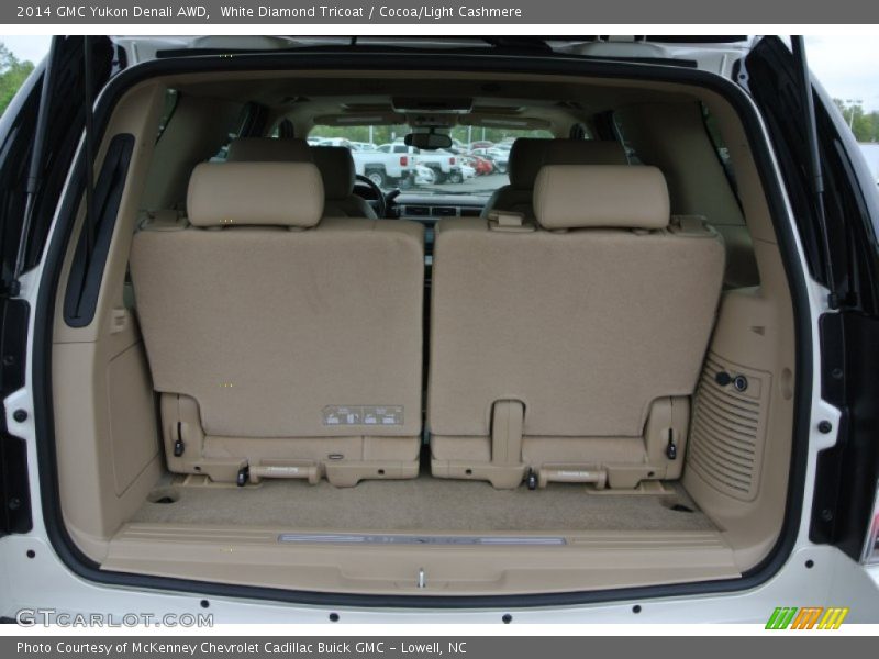White Diamond Tricoat / Cocoa/Light Cashmere 2014 GMC Yukon Denali AWD