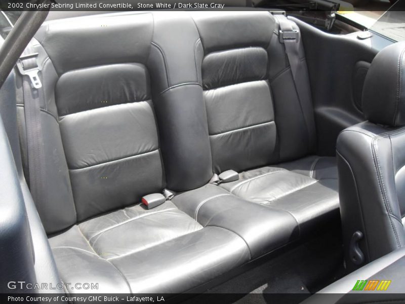 Stone White / Dark Slate Gray 2002 Chrysler Sebring Limited Convertible