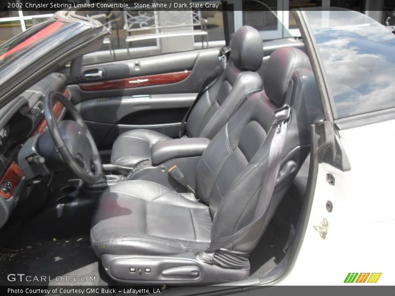 Stone White / Dark Slate Gray 2002 Chrysler Sebring Limited Convertible