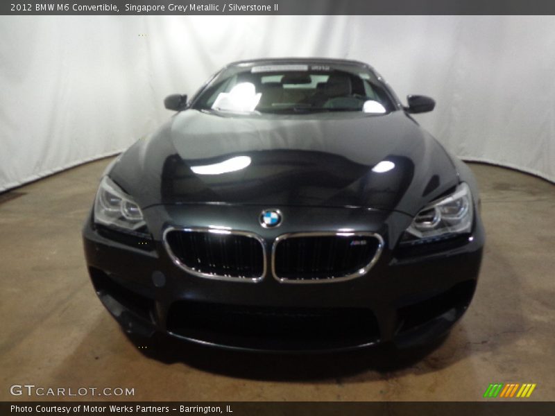 Singapore Grey Metallic / Silverstone II 2012 BMW M6 Convertible