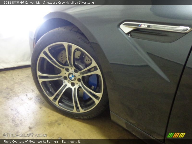 Singapore Grey Metallic / Silverstone II 2012 BMW M6 Convertible