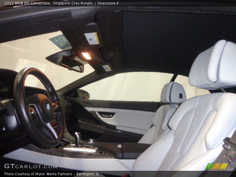Singapore Grey Metallic / Silverstone II 2012 BMW M6 Convertible
