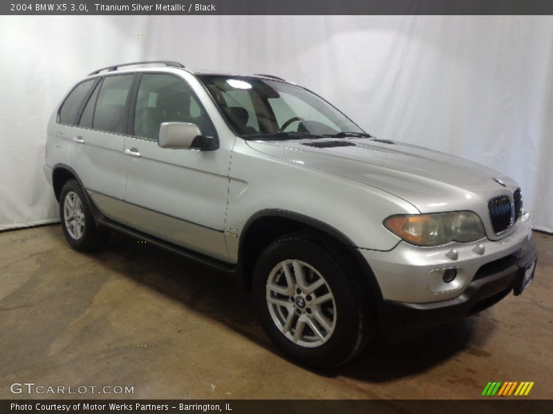 Titanium Silver Metallic / Black 2004 BMW X5 3.0i