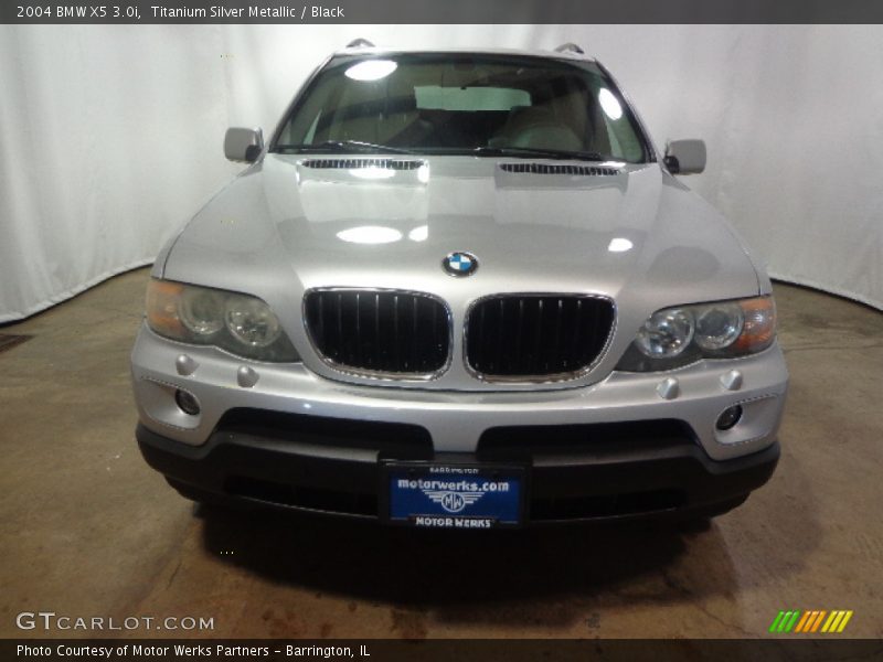 Titanium Silver Metallic / Black 2004 BMW X5 3.0i